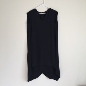 Rachel Roy Black hi-lo dress with pockets